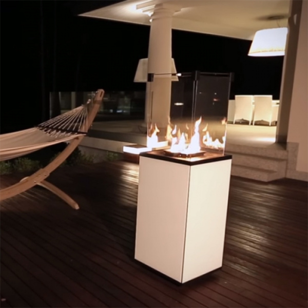 Kratki PATIO MINI/G31/37MBAR/B - белое стекло, с пультом ДУ